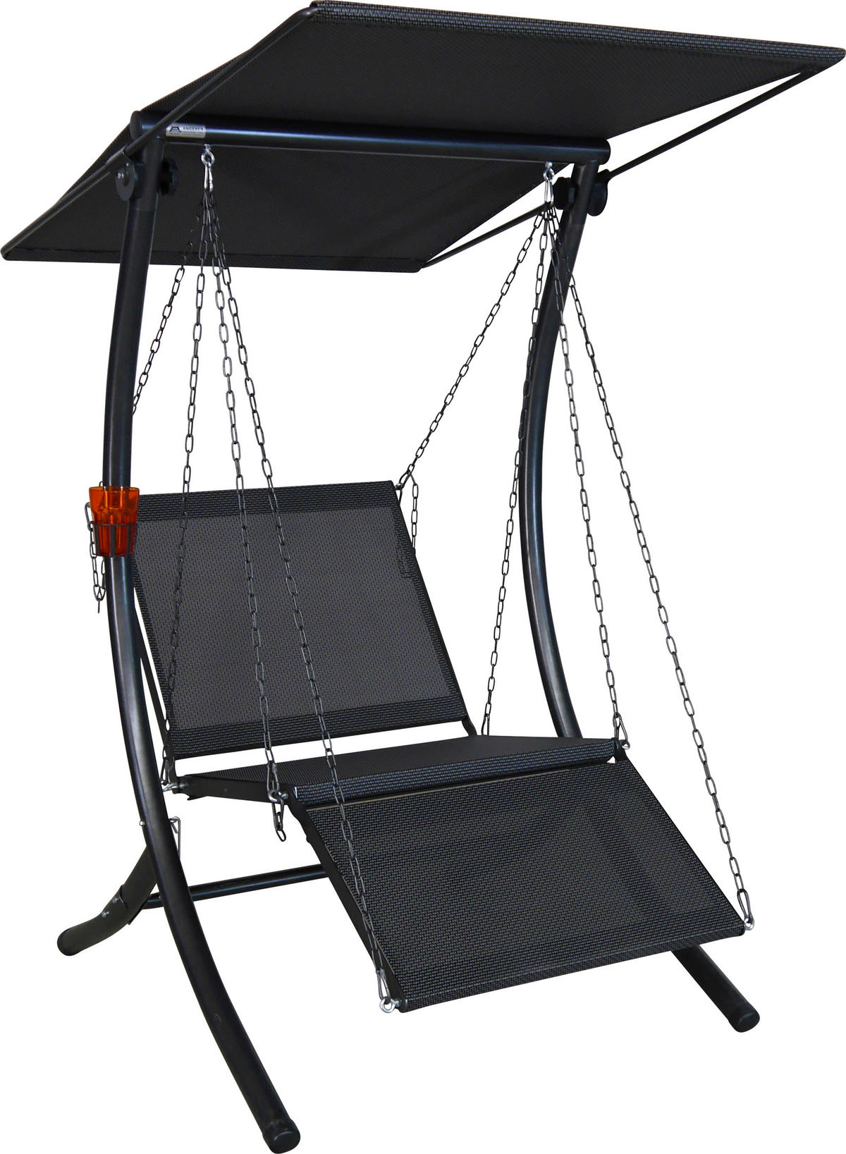HOLLYWOODSCHAUKEL 100/160/145 cm  - Dunkelgrau/Anthrazit, Basics, Textil/Metall (100/160/145cm) - Boxxx
