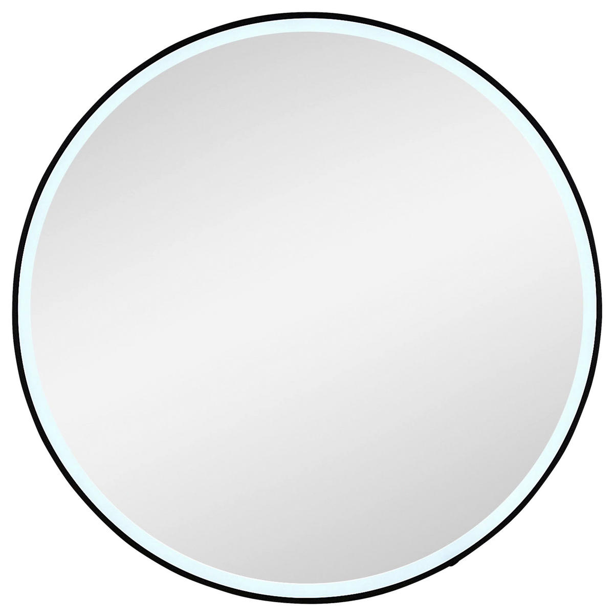 FÜRDŐSZOBATÜKÖR 90/90/3,2 cm  - fekete/átlátszó, Design, műanyag/Üveg (90/90/3,2cm) - Sadena
