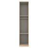 DREHTÜRENSCHRANK 47/229/54 cm 1-türig Sonoma Eiche  - Alufarben/Sonoma Eiche, MODERN, Holzwerkstoff (47/229/54cm) - Rauch Möbel