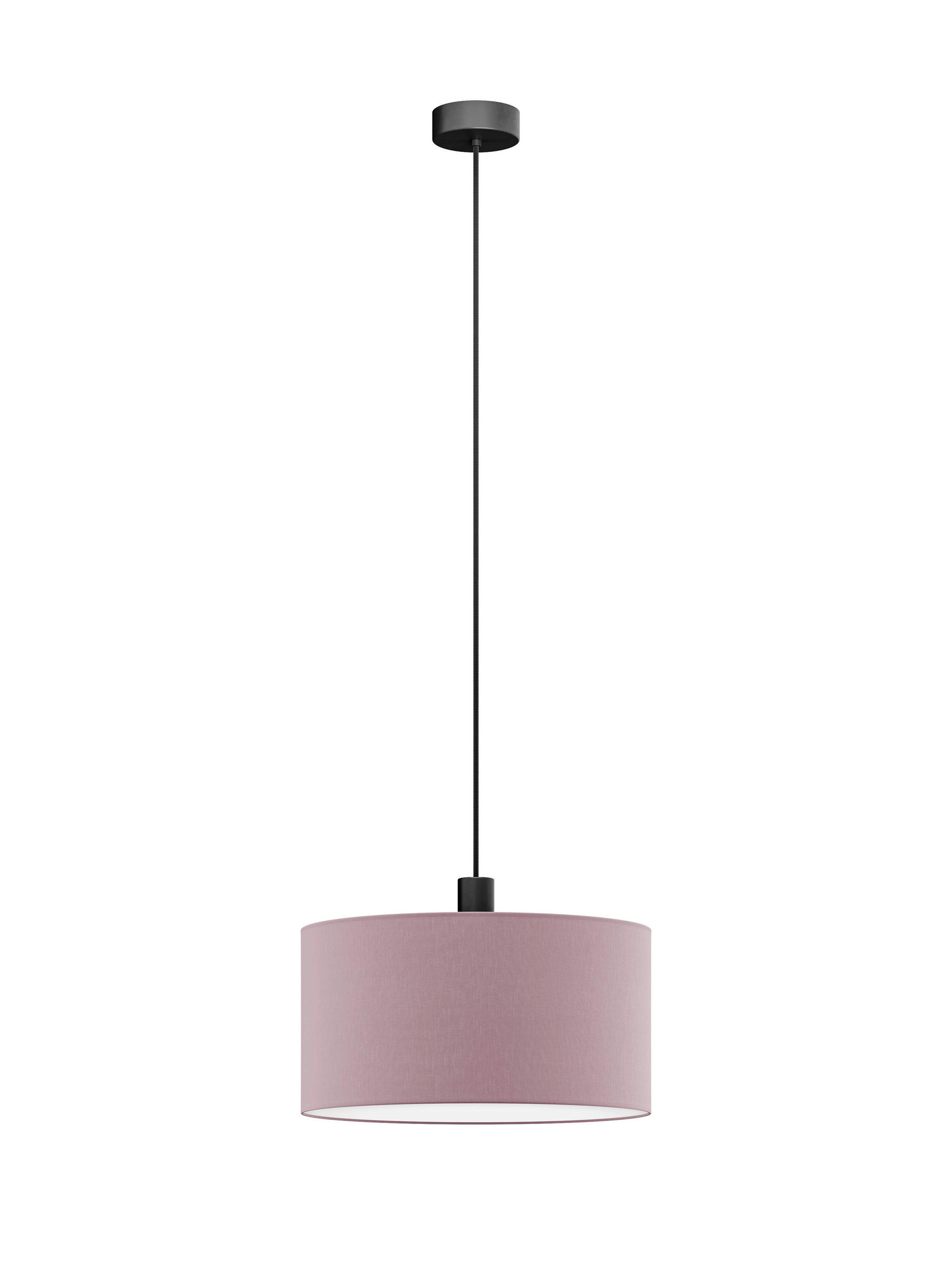 FÜGGŐLÁMPA 50/130 cm  - orgona, Basics, műanyag/textil (50/130cm)
