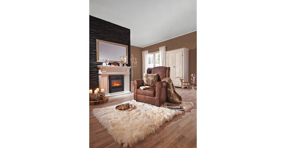 GARDEROBENSCHRANK in 110/192/58 cm - Schwarz/Weiß, LIFESTYLE, Holz/Metall (110/192/58cm) - Landscape