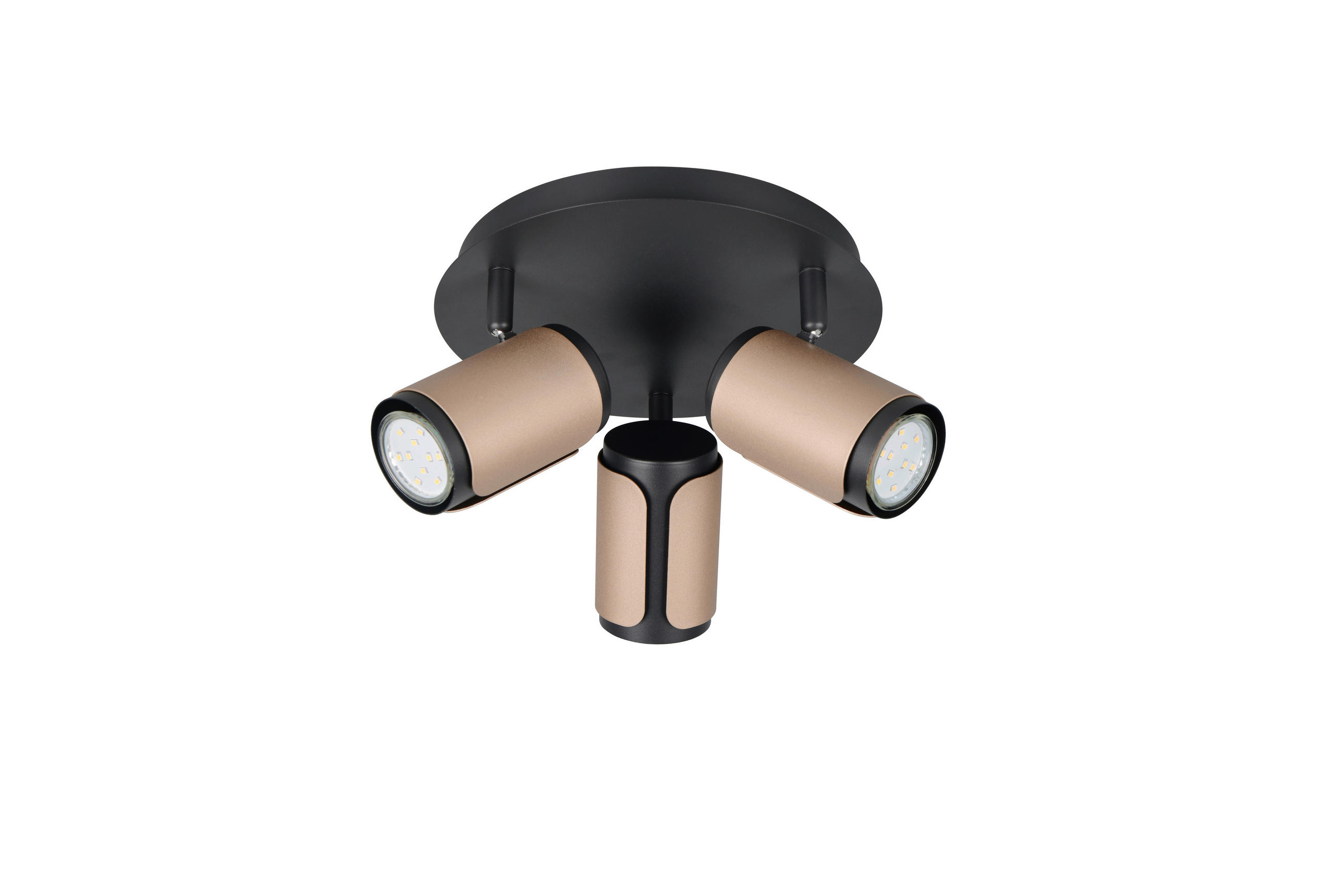 STRAHLER 30/16 cm - Schwarz/Braun, KONVENTIONELL, Metall (30/16cm) - Trio Leuchten