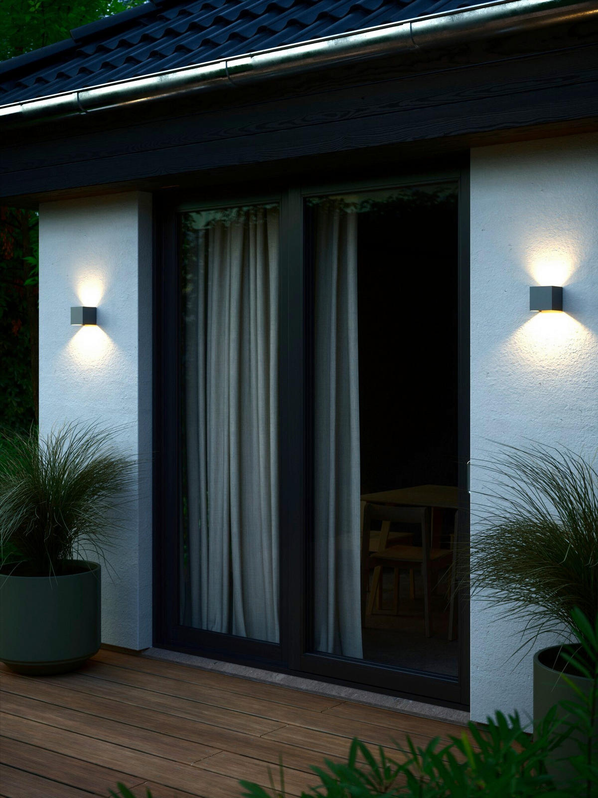 WANDLEUCHTE Milda 10/10.3/10 cm  - Anthrazit, Design, Metall (10/10.3/10cm) - Nordlux