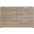 KOMMODE 130 83 41 cm - Chromfarben/Eichefarben, Design, Holzwerkstoff/Kunststoff (130 83 41cm) - Carryhome KOMMODE 130 83 41 cm - Chromfarben/Eichefarben, Design, Holzwerkstoff/Kunststoff (130 83 41cm) - Carryhome
