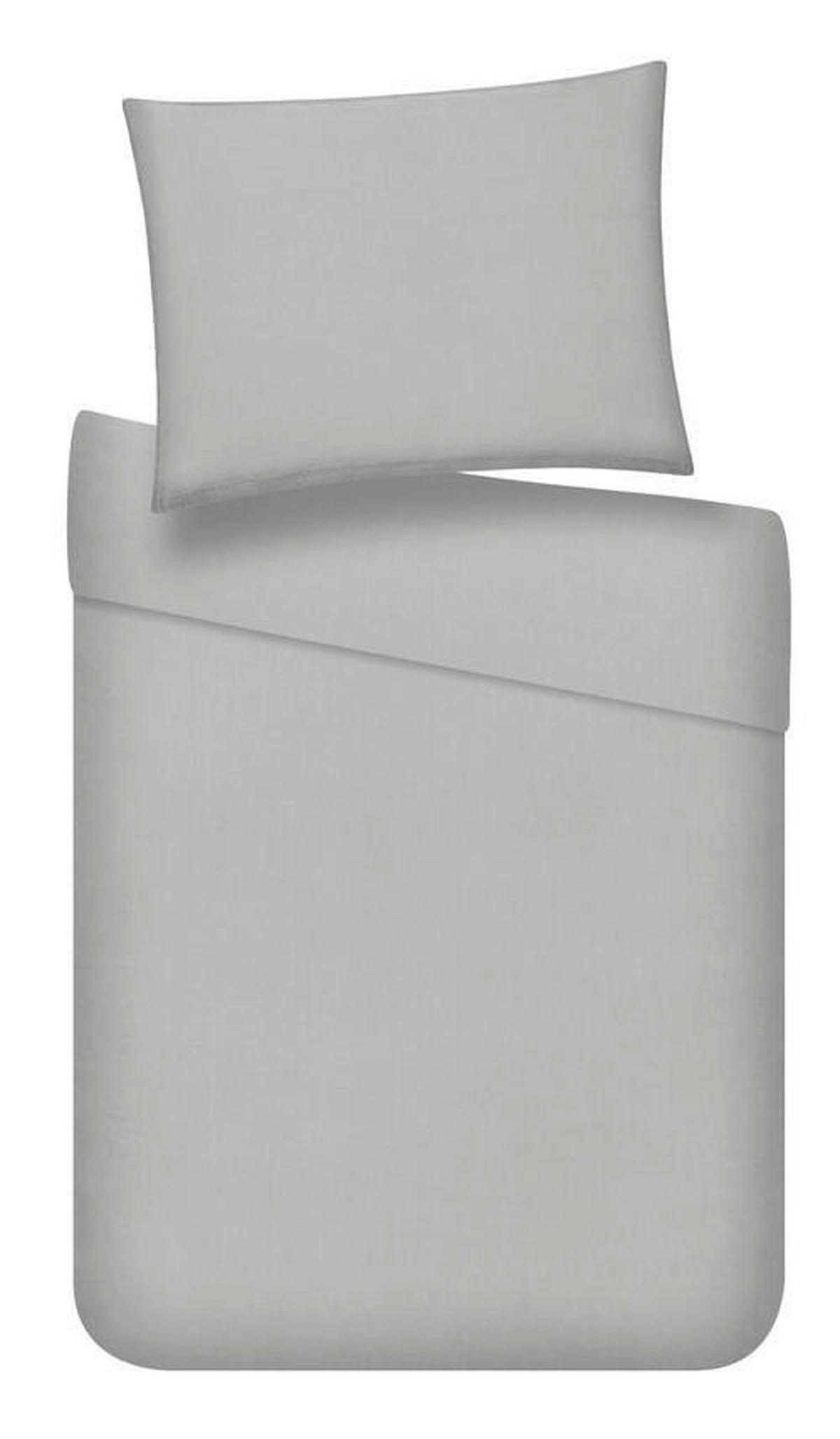 POSTELJINA 200/200 cm saten siva, svetlosiva, bež  - siva/svetlosiva, Konvencionalno, tekstil (200/200cm) - Esposa