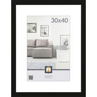 BILDERRAHMEN 33/43/1,5 cm  - Schwarz, Basics, Glas/Kunststoff (33/43/1,5cm)