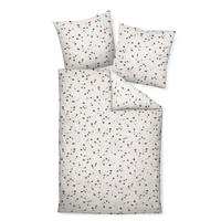 BETTWÄSCHE Tango Seersucker 155/220 cm  - Rot, Basics, Textil (155/220cm) - Janine