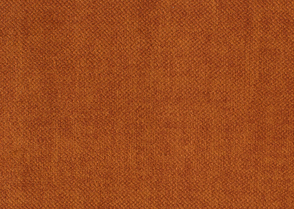 ECKSOFA in Velours Cognac  - Cognac/Schwarz, Design, Textil/Metall (283/153cm) - Valdera