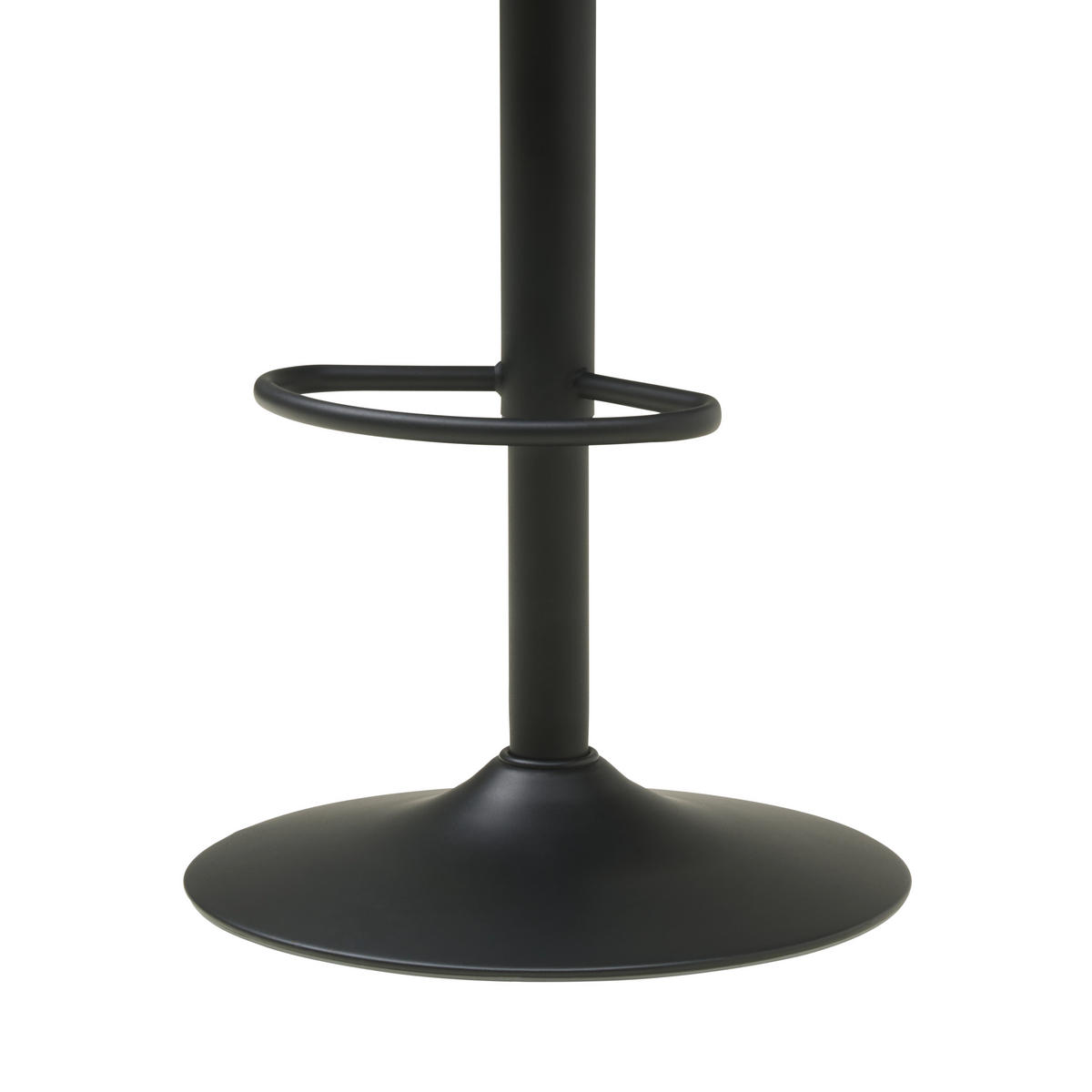 BARHOCKER in Metall, Textil Grau, Schwarz  - Schwarz/Grau, KONVENTIONELL, Textil/Metall (54/91-112/52cm) - MID.YOU