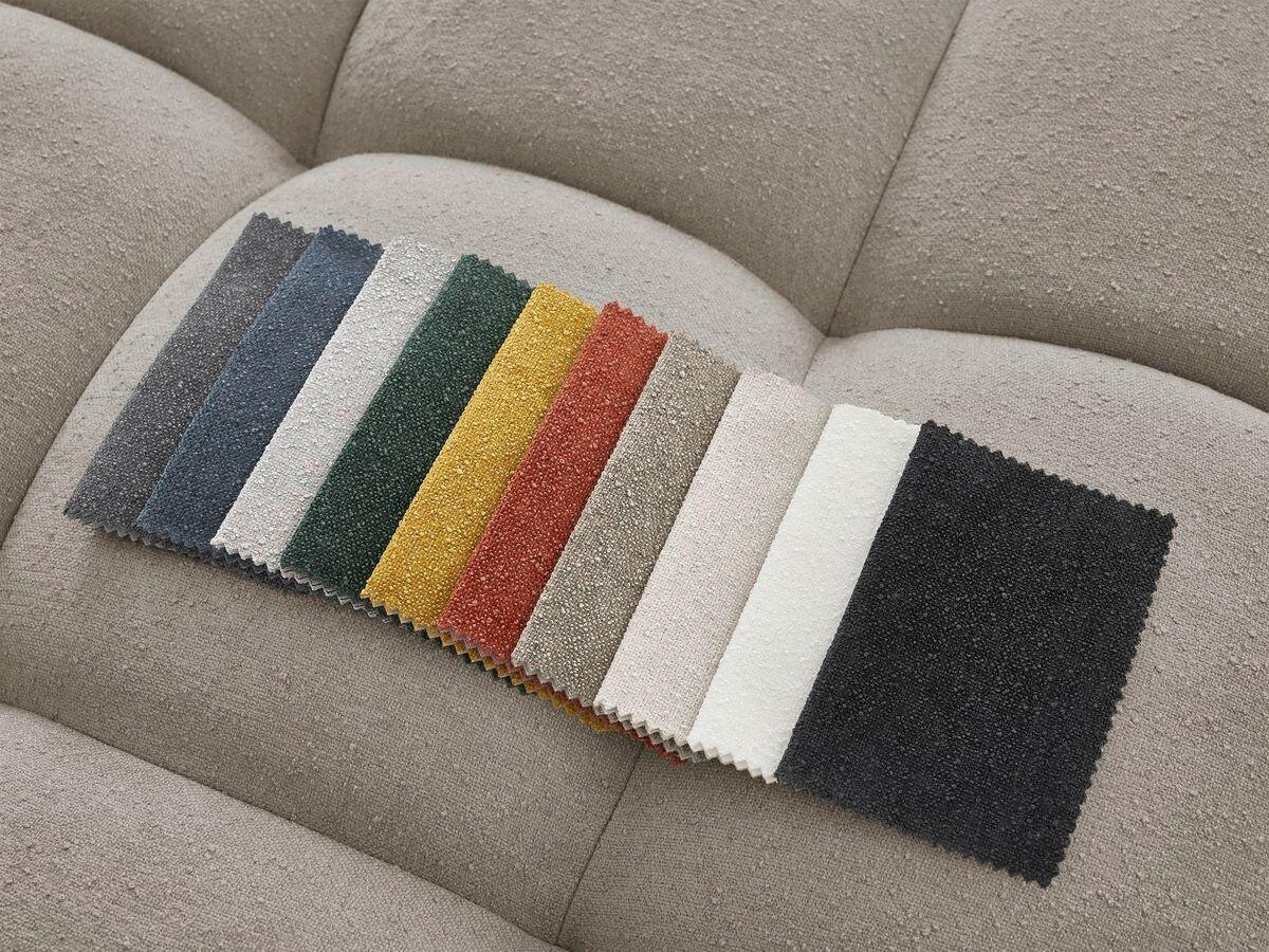 ECKSOFA Ottomane rechts  EVEREST Taupe Struktur  - Taupe/Schwarz, MODERN, Kunststoff/Textil (352/210cm) - Livetastic