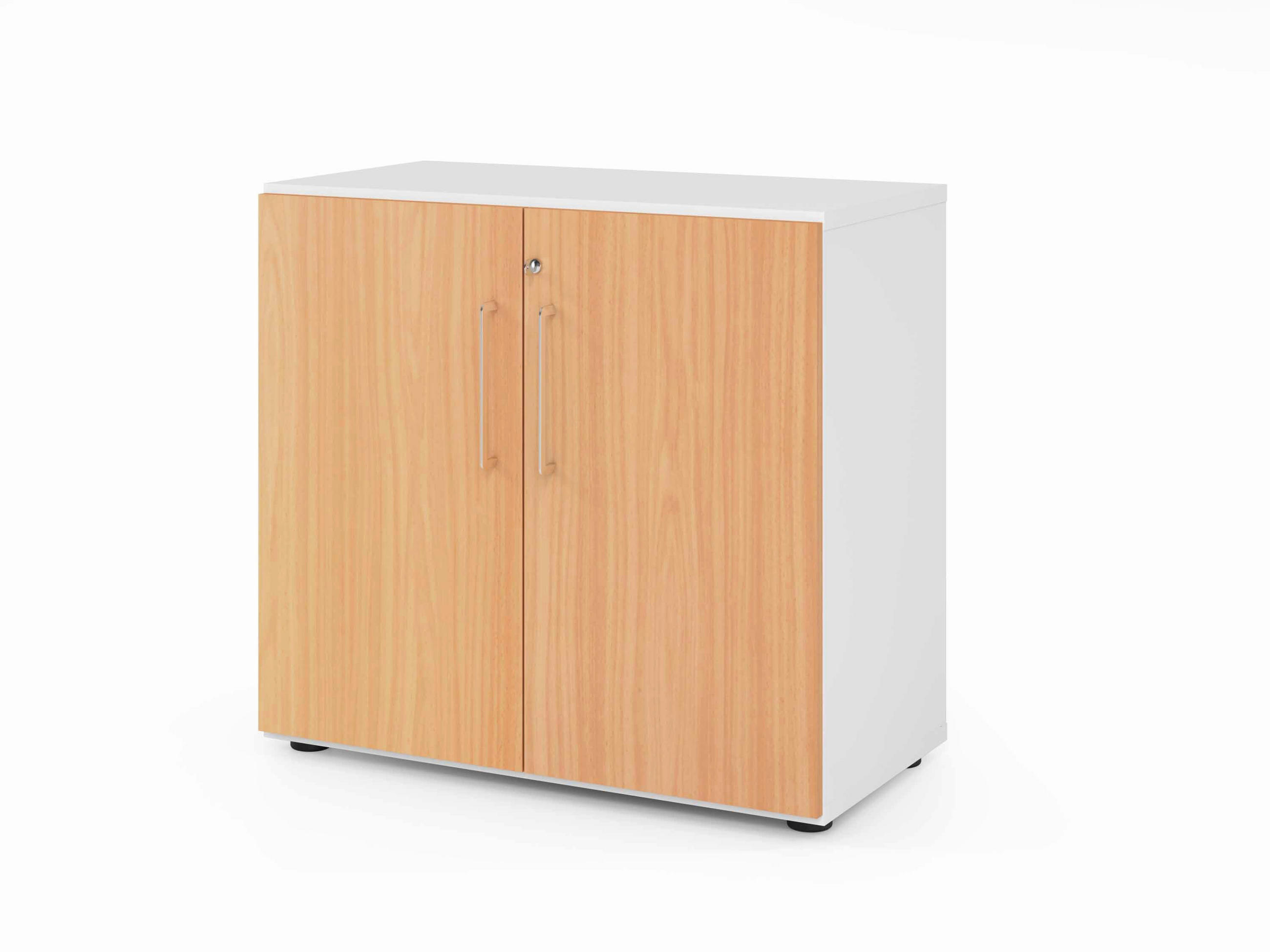 AKTENSCHRANK Weiß, Buchefarben  - Buchefarben/Weiß, Basics, Holzwerkstoff (80/74,8/41,7cm) - Venda