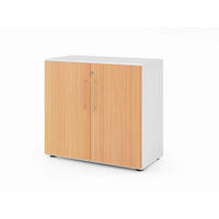 AKTENSCHRANK Weiß, Buchefarben  - Buchefarben/Weiß, Basics, Holzwerkstoff (80/74,8/41,7cm) - Venda