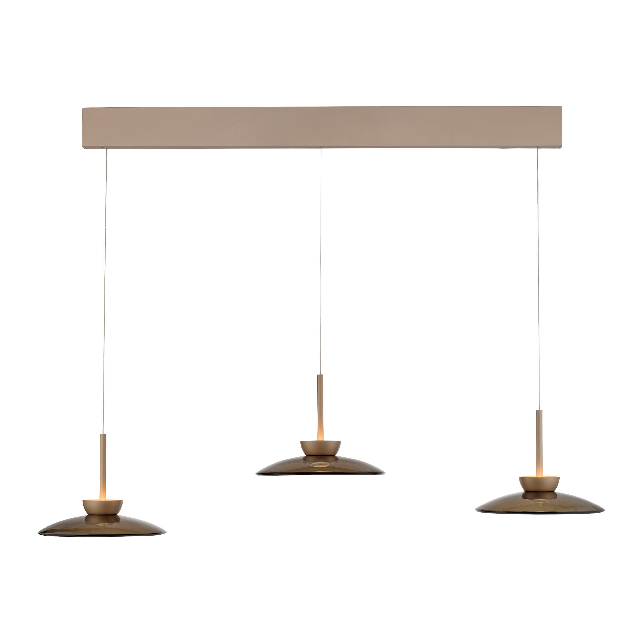 LED-PENDELLEUCHTE    - Bronzefarben, Basics, Glas/Kunststoff (140/32cm) - Neuhaus PURE