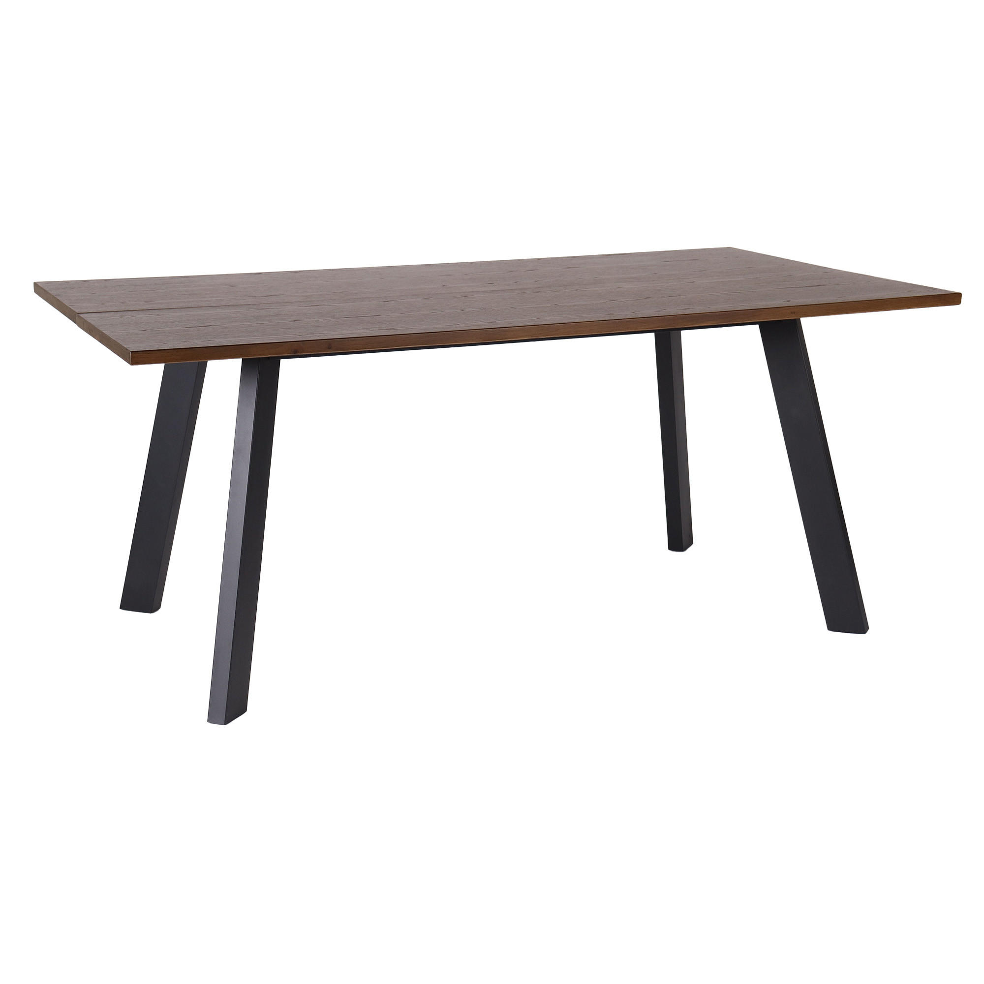 MATBORD 170/95/73 cm delar i massivt trä  trä brun  - brun/svart, Modern, metall/trä (170/95/73cm) - Niels Andersson