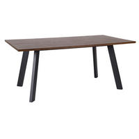 MATBORD 170/95/73 cm delar i massivt trä  trä brun  - brun/svart, Modern, metall/trä (170/95/73cm) - Niels Andersson