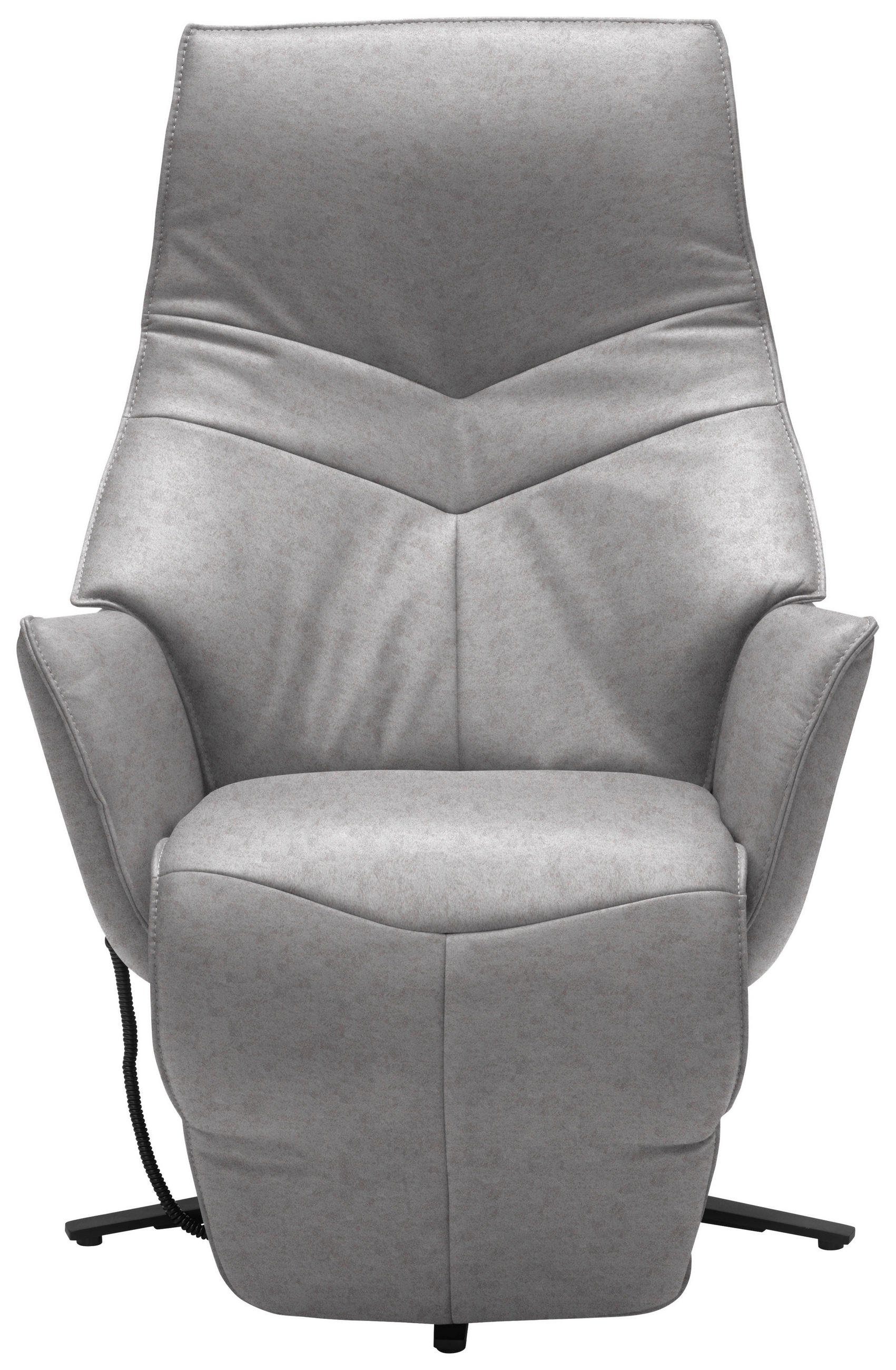 RELAXSESSEL in Leder Grau  - Anthrazit/Grau, Design, Leder/Metall (74/84/113cm) - Himolla