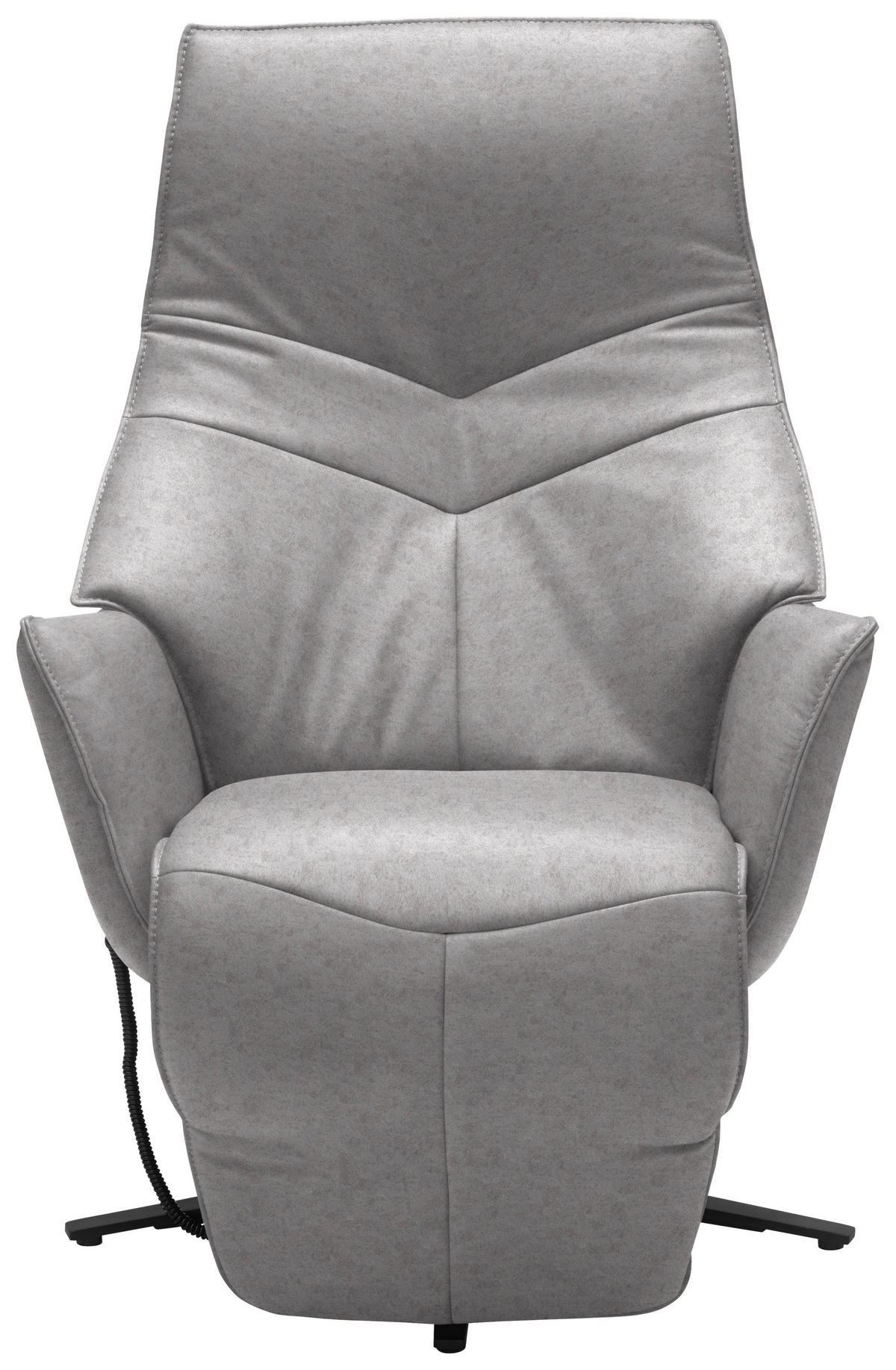 RELAXSESSEL in Leder Grau  - Anthrazit/Grau, Design, Leder/Metall (74/84/113cm) - Himolla