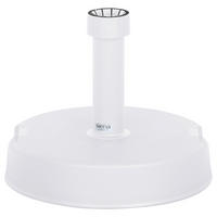 SONNENSCHIRMSTÄNDER - Weiß, KONVENTIONELL, Kunststoff/Stein (40/9/40cm) - Siena Garden