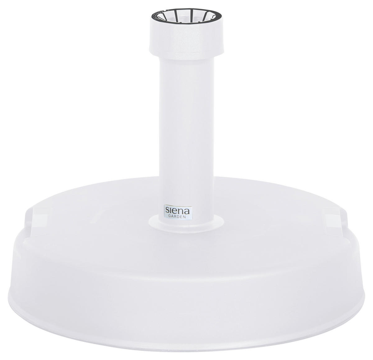 SONNENSCHIRMSTÄNDER - Weiß, KONVENTIONELL, Kunststoff/Stein (40/9/40cm) - Siena Garden