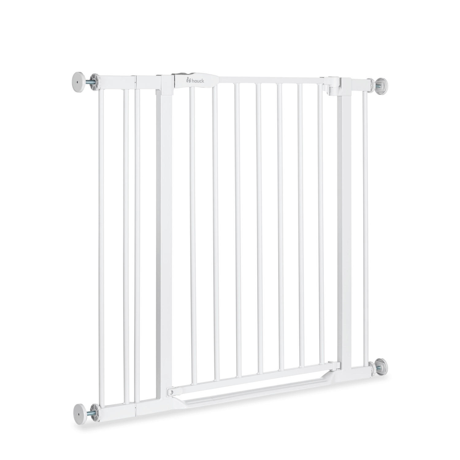 TREPPENSCHUTZGITTER Clear Step 2 Set 84 - 89/77 cm  - Weiß, Basics, Kunststoff/Metall (84 - 89/77cm) - Hauck