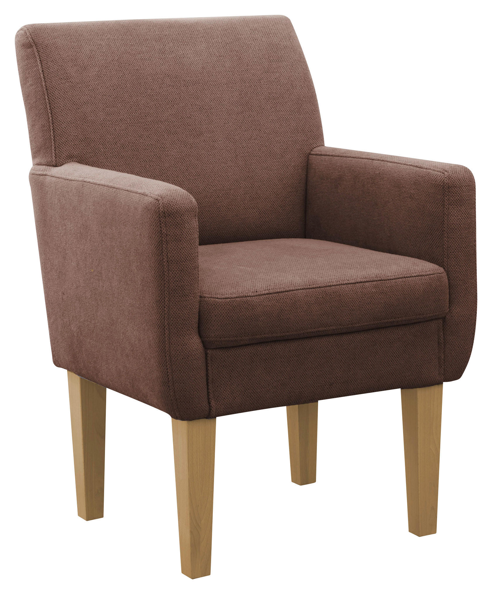 SESSEL in Flachgewebe Braun  - Eichefarben/Braun, KONVENTIONELL, Holz/Textil (66/97/71cm) - Sit & More