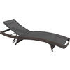 LEŽALJKA VRTNA  smeđa, crna  metal, plastika, tekstil      - smeđa/crna, Design, metal/tekstil (203/38/69cm) - Ambia Garden