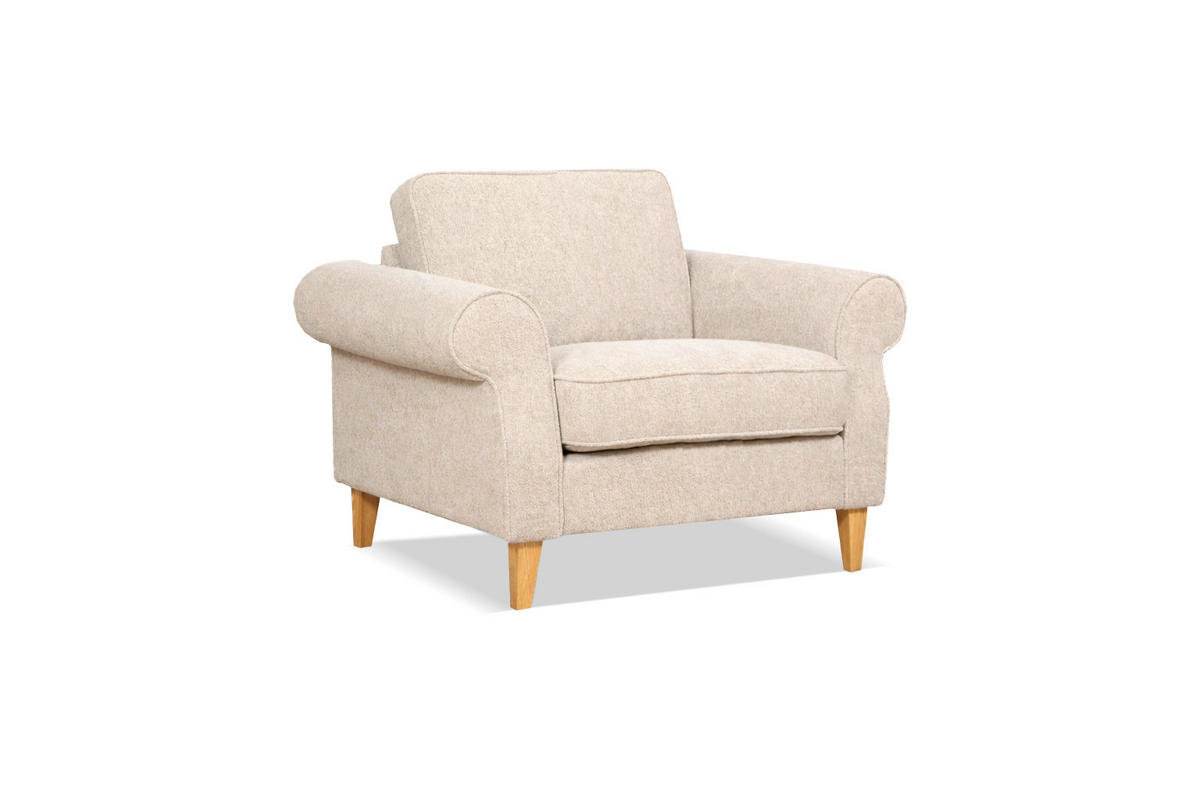 SESSEL in Creme  - Creme, Design, Textil (104/82/91cm) - Livetastic
