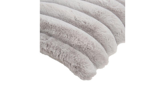 FELLKISSENHÜLLE ZUZANNO 48/48 cm - Silberfarben, Textil (48/48cm) - Novel