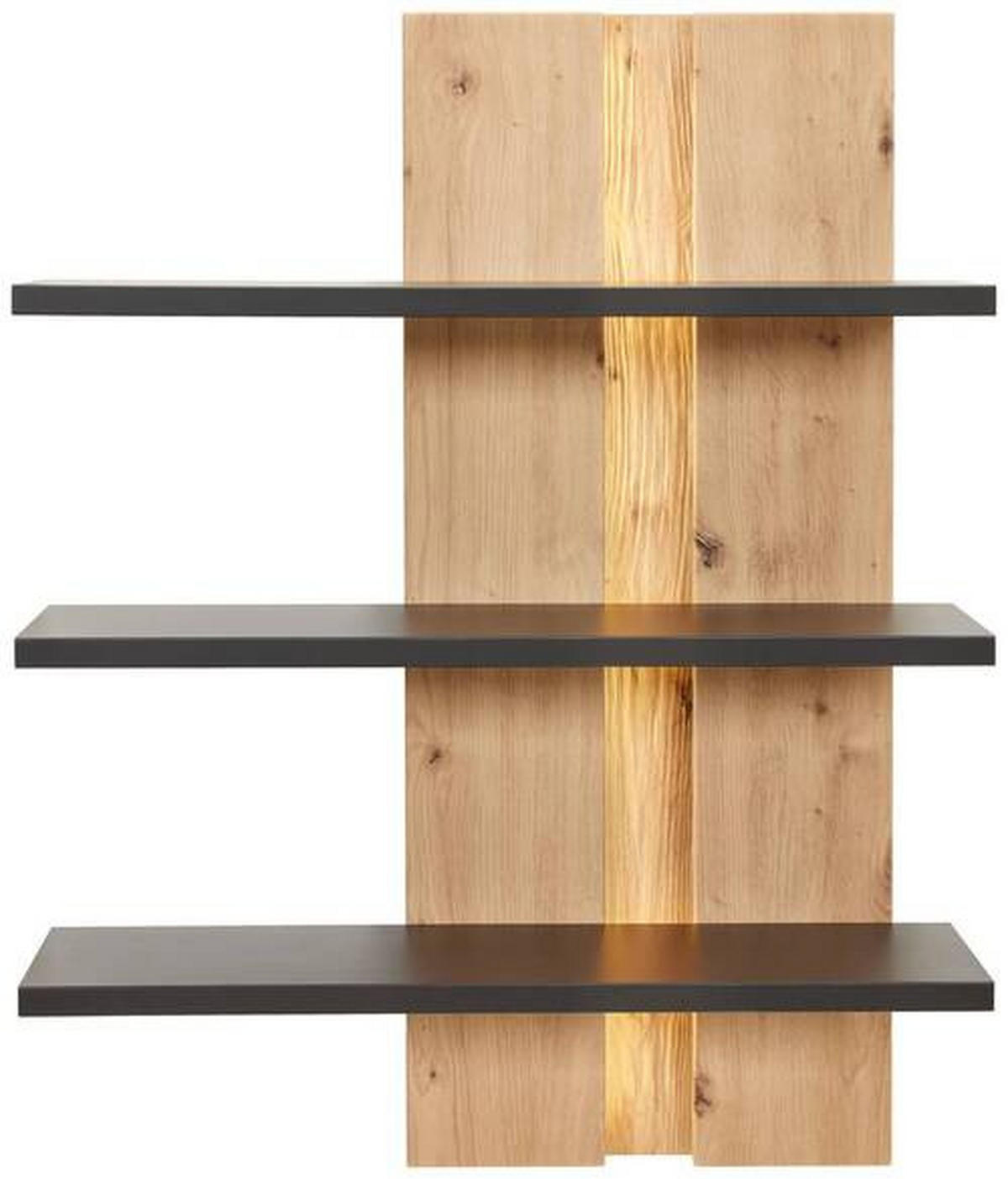 WANDBOARD Anthrazit, Eiche Artisan  - Anthrazit/Eiche Artisan, Design, Holzwerkstoff (70/90/25cm) - Cantus