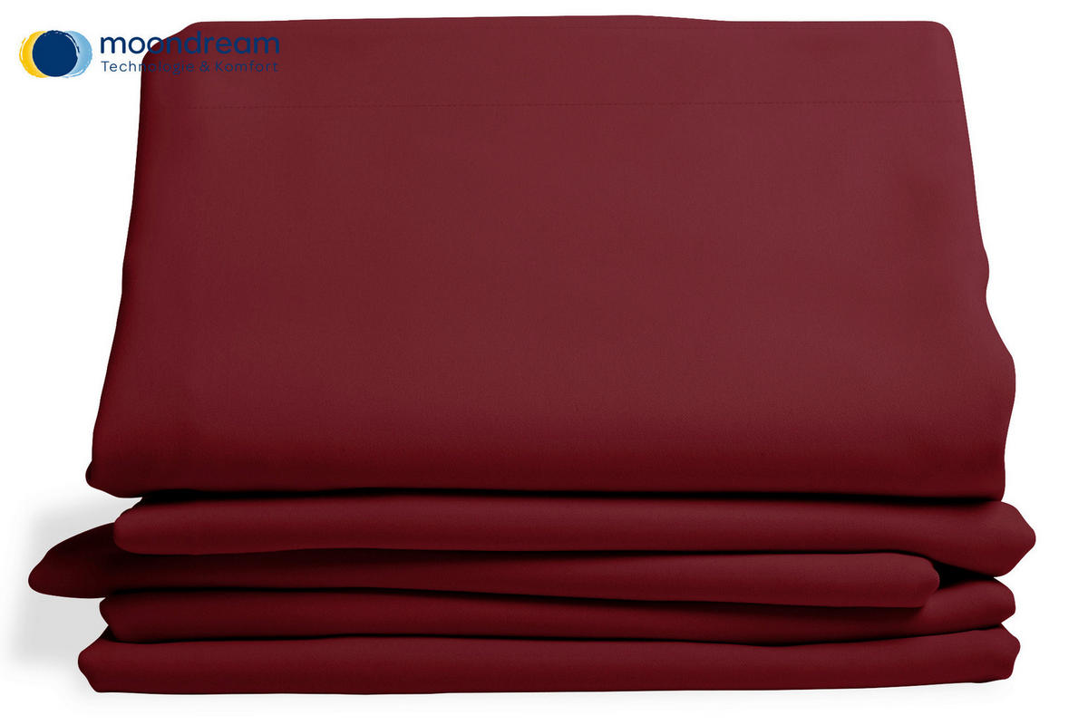 VERDUNKELUNGSVORHANG - Rot, Design, Textil (145/260cm)