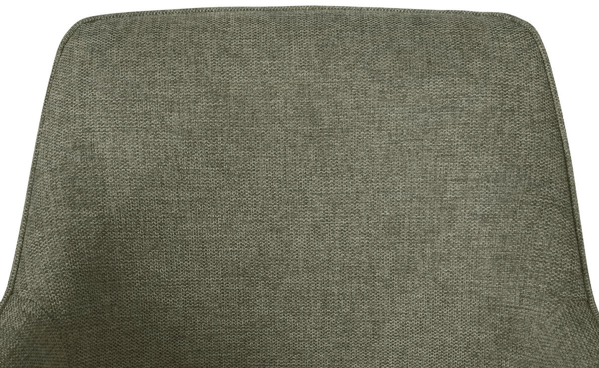 ARMLEHNSTUHL  in Webstoff  - Schwarz/Olivgrün, KONVENTIONELL, Textil/Metall (62/86/63cm) - SetOne by Musterring