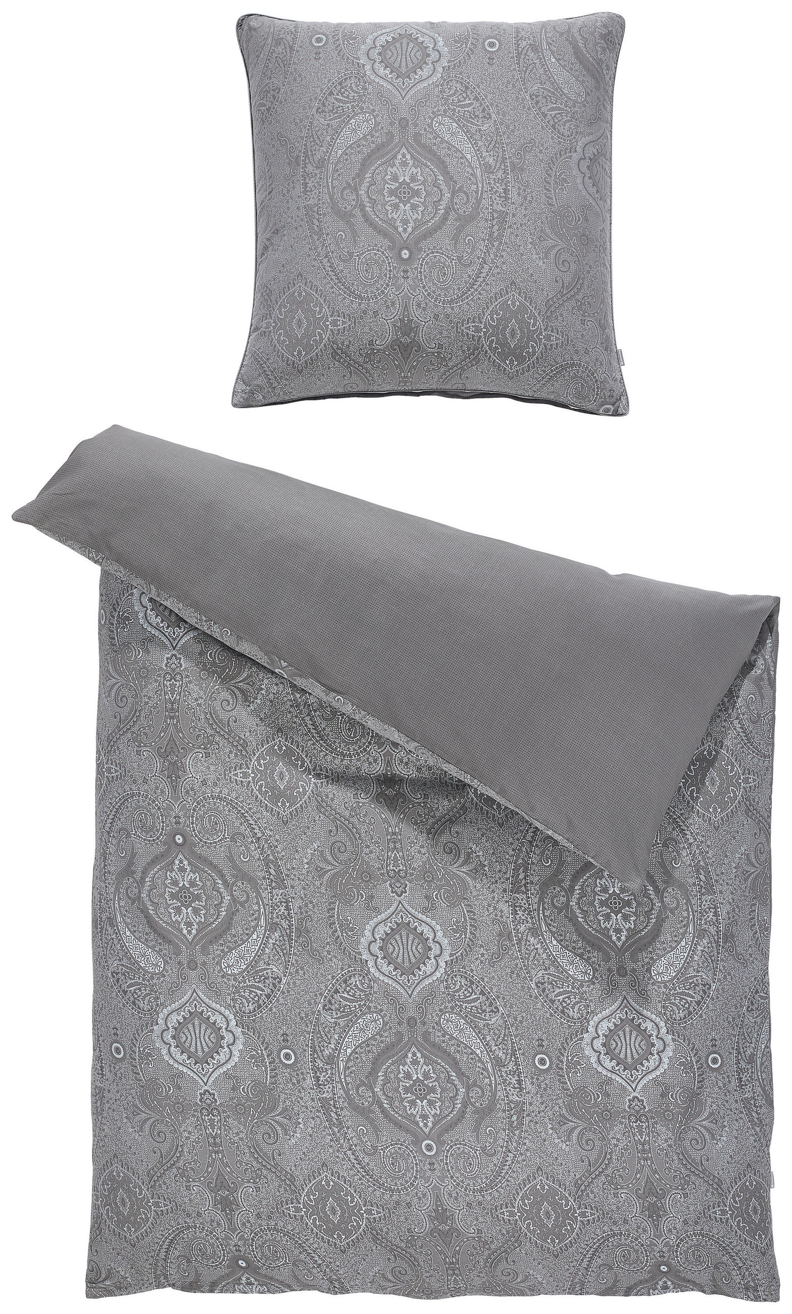BETTWÄSCHE 2-teilig 135/200 cm  - Anthrazit, Basics, Textil (135/200cm) - Musterring