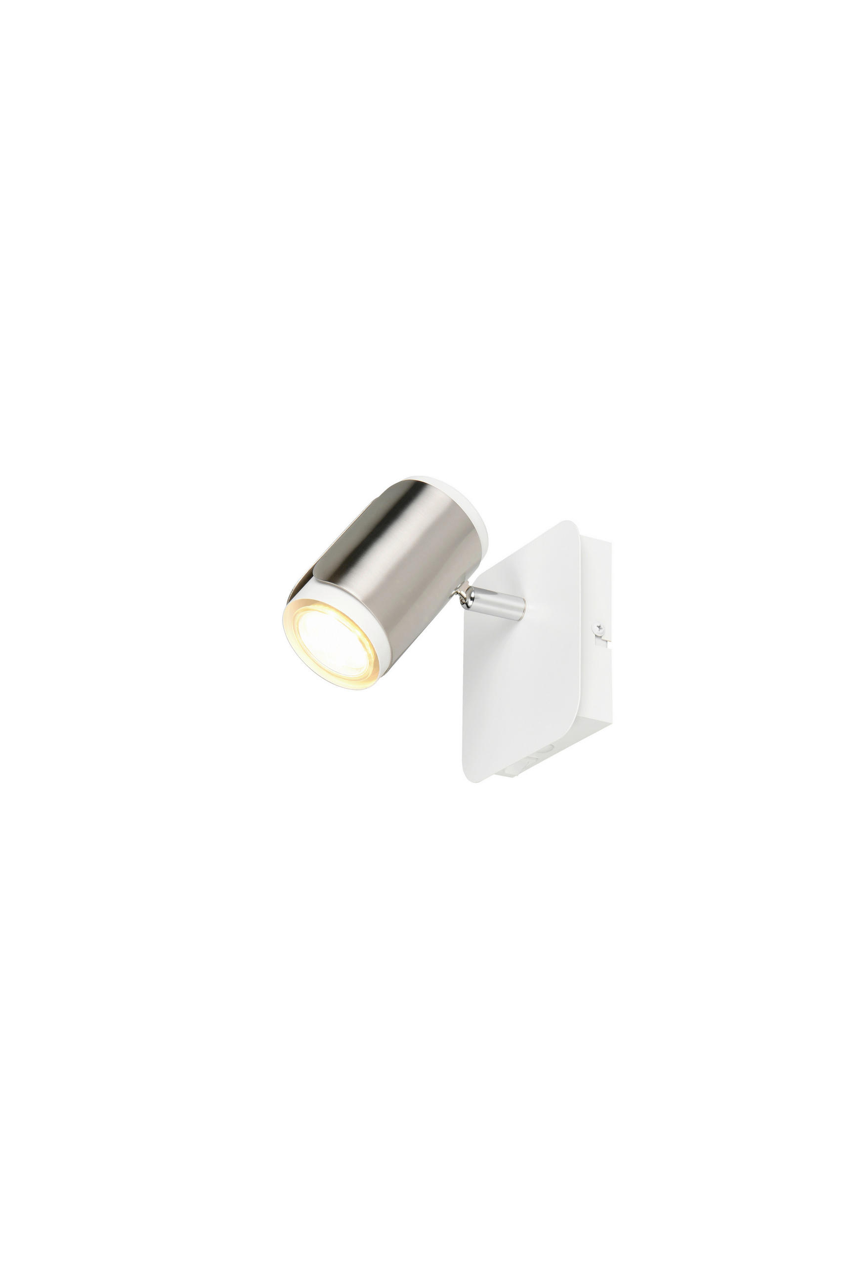 STRAHLER 12/12/16,5 cm - Weiß/Nickelfarben, KONVENTIONELL, Metall (12/12/16,5cm) - Trio Leuchten
