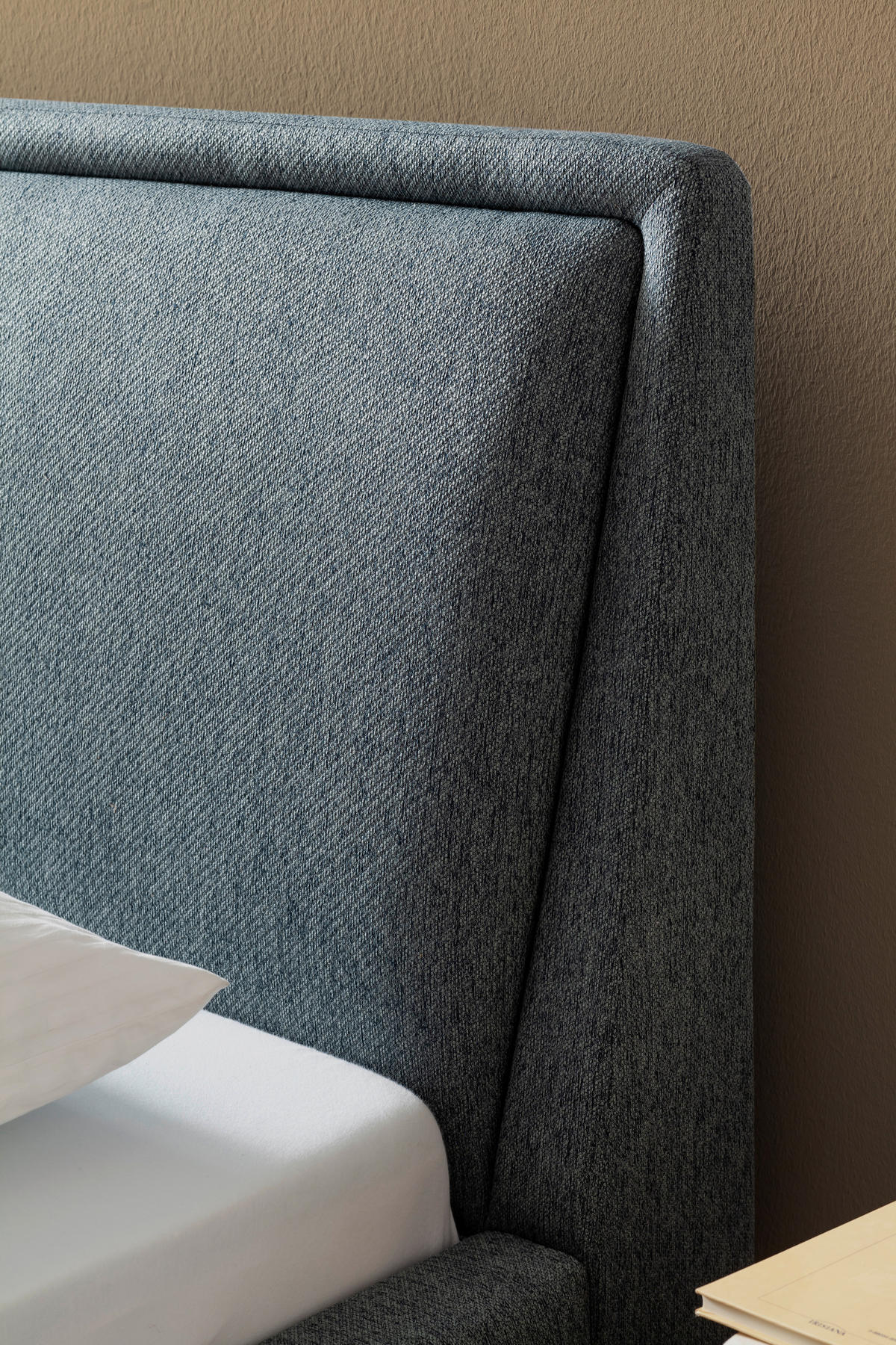 POLSTERBETT 140/200 cm  in Blau  - Blau/Eichefarben, Konventionell, Holz/Textil (140/200cm) - Livetastic