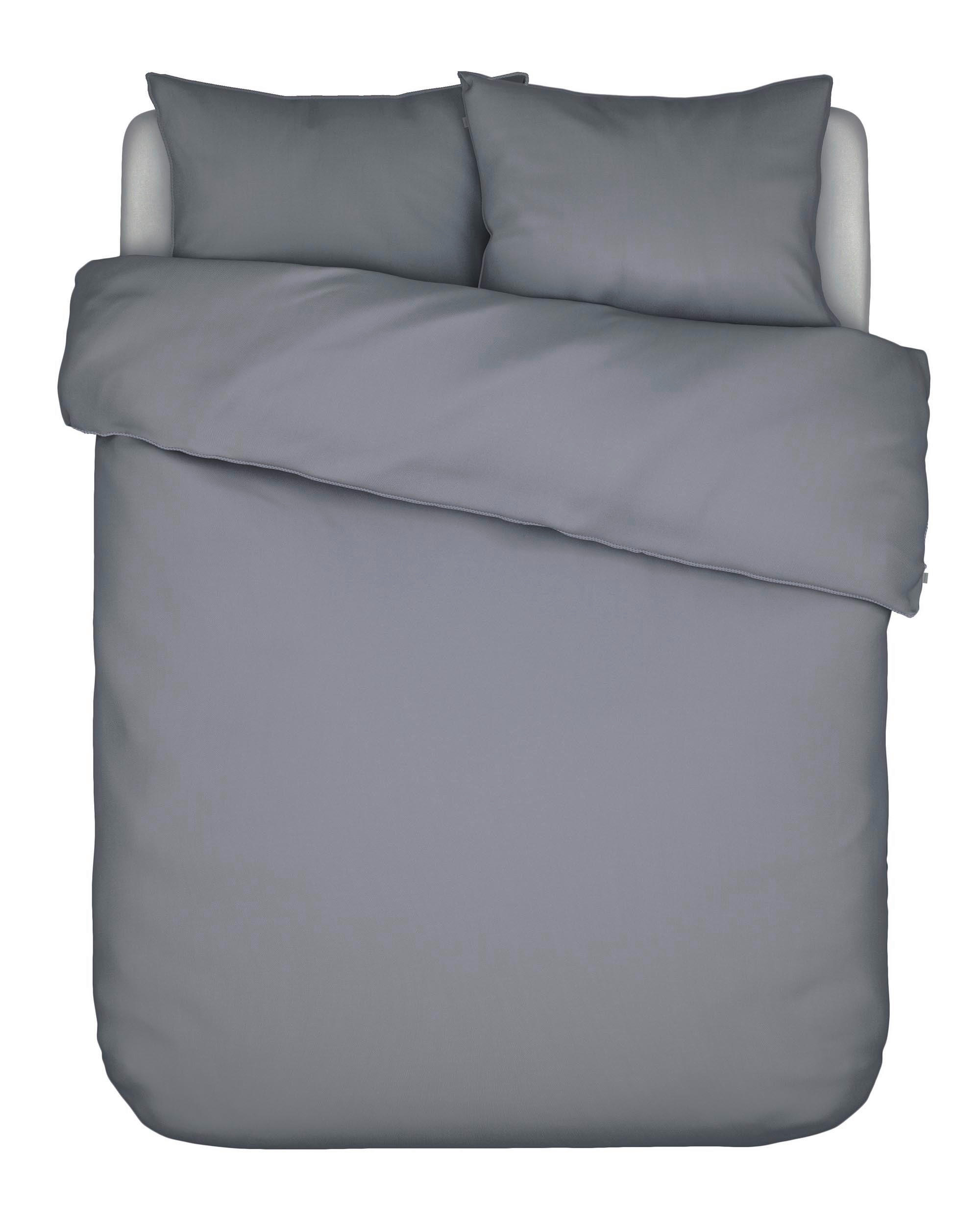BETTWÄSCHE Satin 200/200 cm  - Dunkelgrau, Basics, Textil (200/200cm) - Essenza