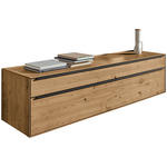 LOWBOARD Kastanienfarben  182/47,1/47,1 cm  - Kastanienfarben/Anthrazit, Natur, Holz/Metall (182/47,1/47,1cm) - Valnatura