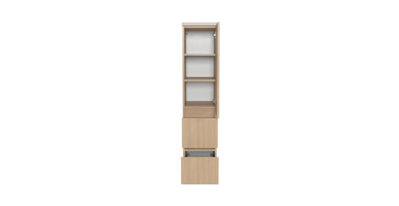 MIDISCHRANK 30/131/35 cm  - Sandfarben/Eichefarben, KONVENTIONELL, Holzwerkstoff/Kunststoff (30/131/35cm) - Xora