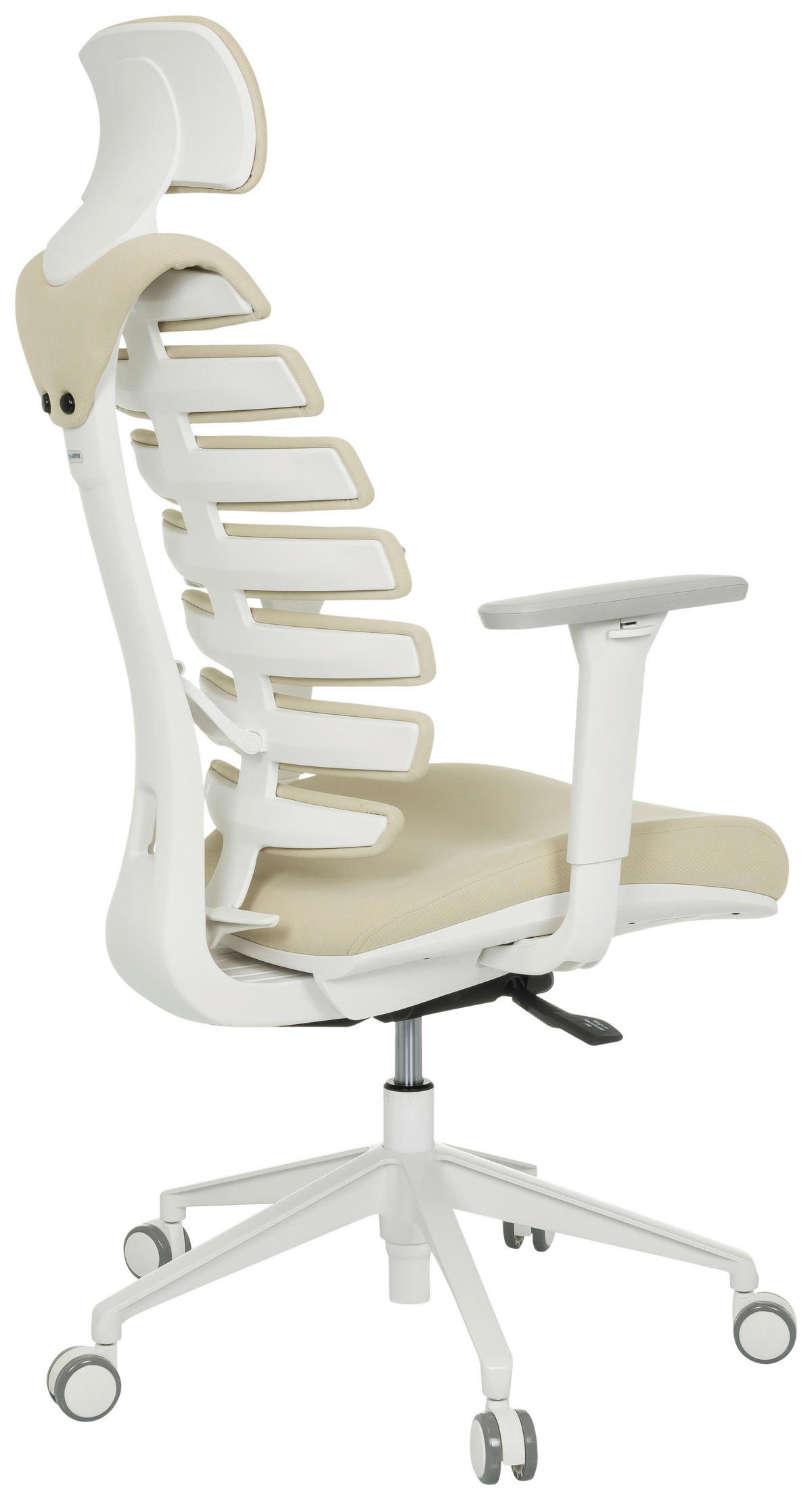 DREHSTUHL  in Flachgewebe Beige  - Beige/Weiß, MODERN, Kunststoff/Textil (67/116 - 133/65cm) - MID.YOU