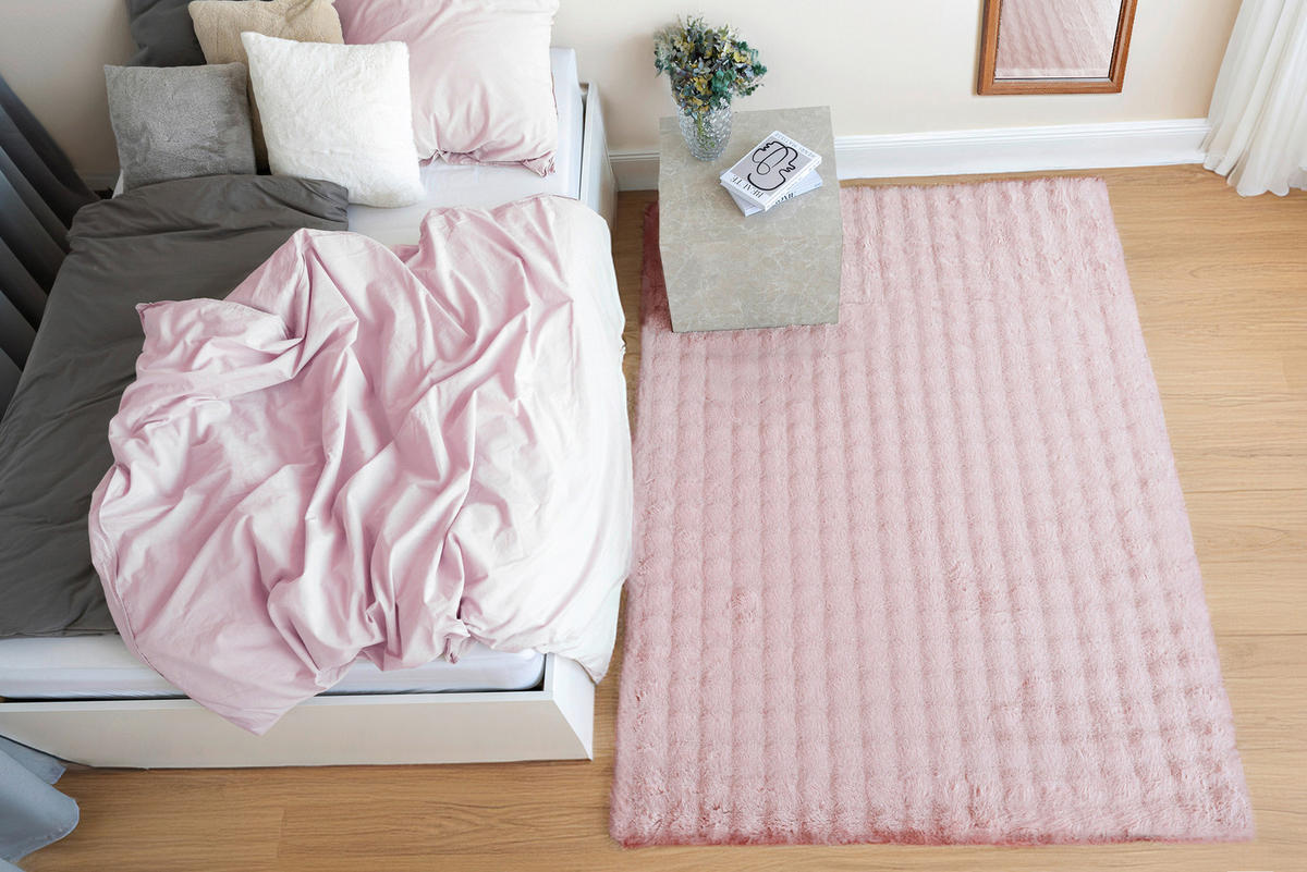 HOCHFLORTEPPICH 200/290 cm Hailey Rosa  - Rosa, Basics, Textil (200/290cm) - Novel