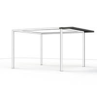 PAVILLON-DACHERWEITERUNG 300/7,6/60 cm Aluminium  - Basics, Textil/Metall (300/7,6/60cm) - Siena Garden