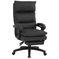 CHEFSESSEL Mikrofaser Anthrazit  - Anthrazit/Schwarz, Design, Kunststoff/Textil (63,5/114-122/70cm) - Venda