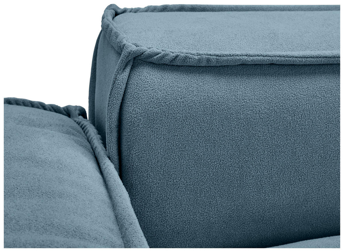 SCHLAFSOFA  mit Liegefunktion, Schlafen auf Sitzhöhe, Rücken echt Webstoff Petrol  - Petrol/Schwarz, KONVENTIONELL, Kunststoff/Textil (256/83/115cm) - Carryhome