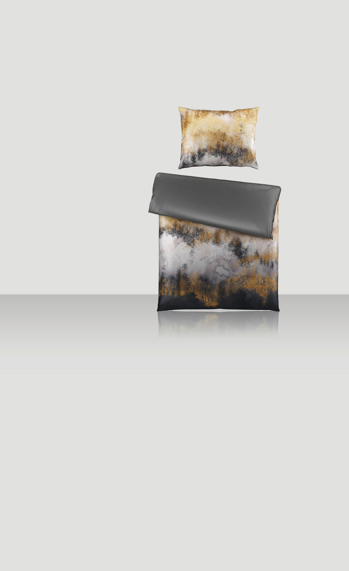 POSTELJINA SA DVA LICA MARBLE 140/200 cm saten višebojna  - višebojna, Konvencionalno, tekstil (140/200cm) - Novel
