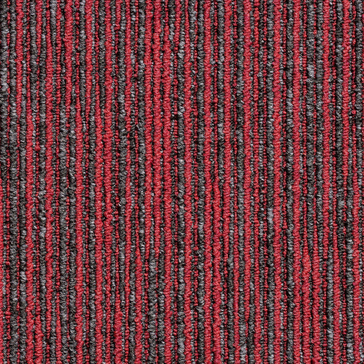 TEPPICHFLIESE 50/50 cm  in Grau, Rot  - Rot/Grau, Basics, Textil (50/50cm)