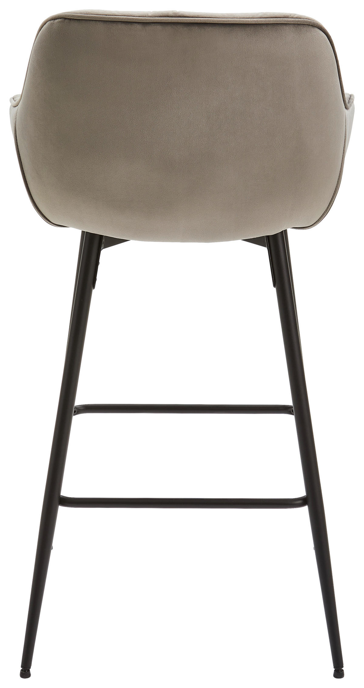 BAROVÁ ŽIDLE, šedá, černá - šedá/černá, Moderní, kov/dřevo (55/105/57cm) - Livetastic