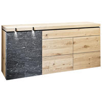 TÁLALÓSZEKRÉNY 192,2/89,4/52,1 cm  - ótölgy, Design, kő/fa (192,2/89,4/52,1cm) - Voglauer