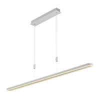 LED-HÄNGELEUCHTE Charli 126/4,5/150 cm   - Weiß, Design, Metall (126/4,5/150cm) - Hell