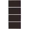 FRONTPANEELSET  - Anthrazit Hochglanz, KONVENTIONELL, Holzwerkstoff (92/202cm) - Hom`in