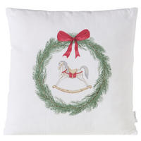 ZIERKISSEN  - Rot/Weiß, Basics, Textil (45/45/8cm) - Boltze Home