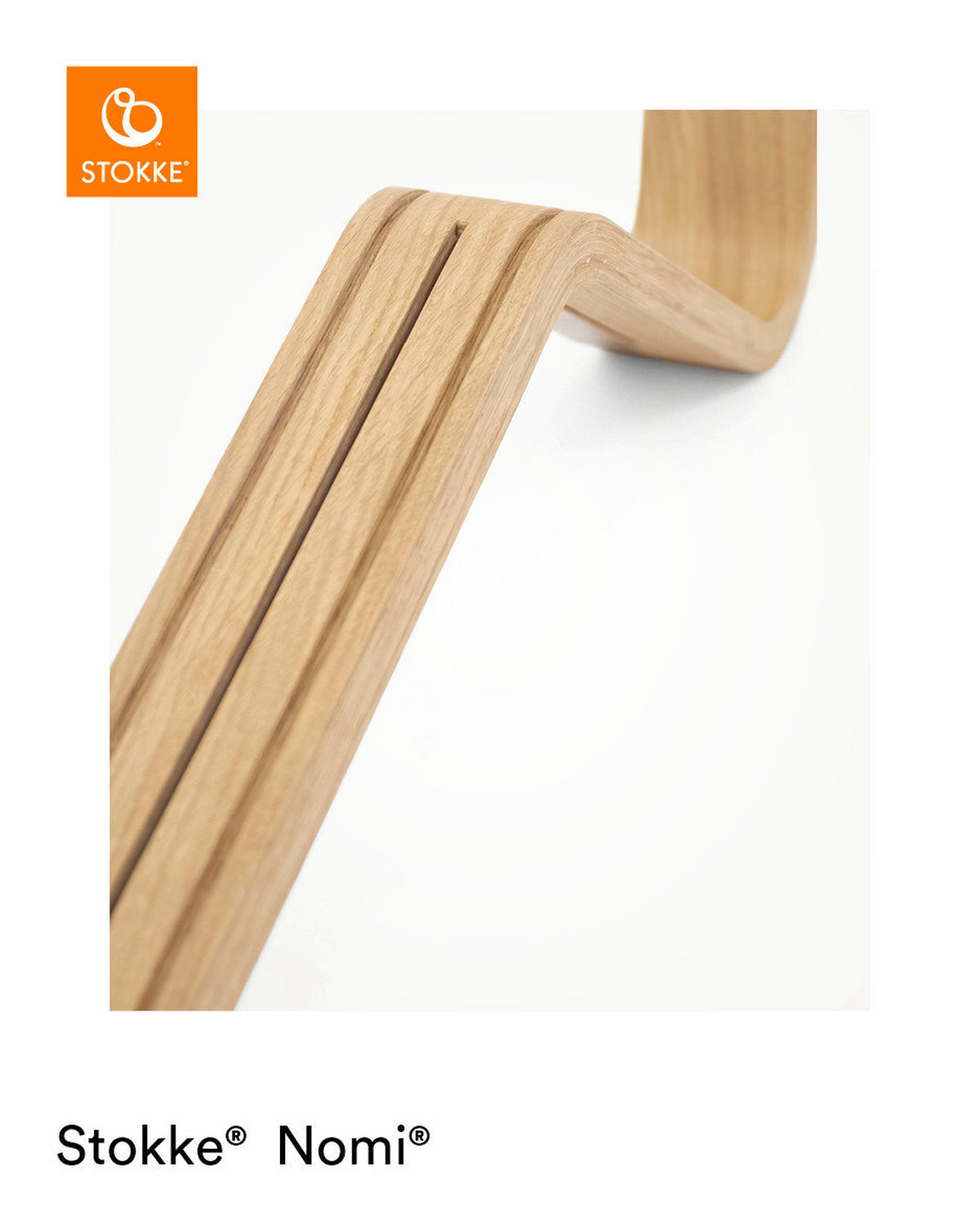 STOKKE NOMI OAK STUHL  NOMI CHAIR OAK  - boje hrasta/crna, Trend, drvo (52/83,50/59cm) - Stokke